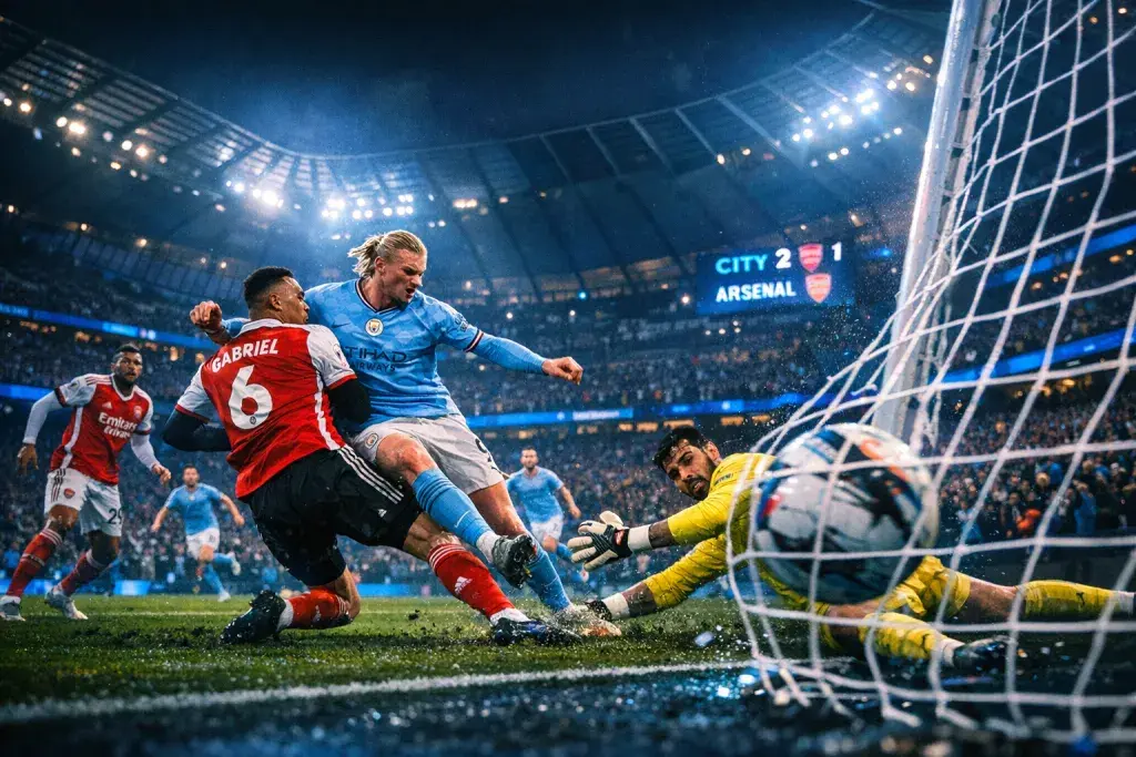 Manchester City Revives Title Push with Narrow Victory over Arsenal at Etihad